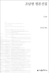 조남현 평론선집 표지 이미지