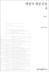채광석 평론선집 표지 이미지