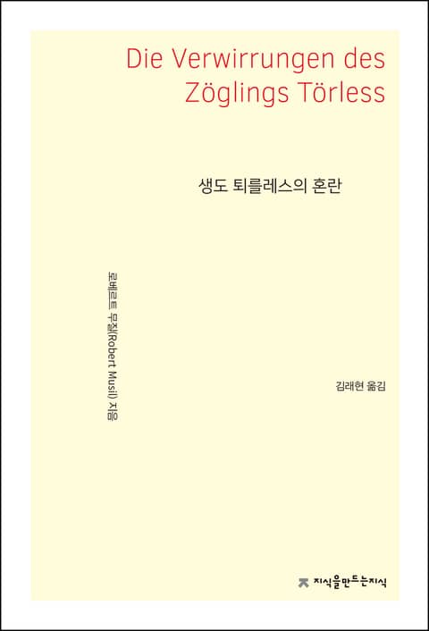 생도 퇴를레스의 혼란 표지 이미지