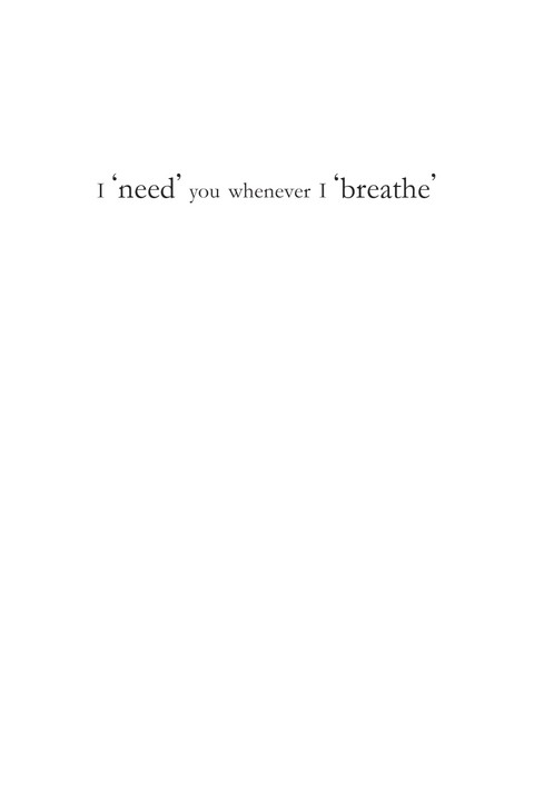 [영문판] I 'need' you whenever I 'breathe' 표지 이미지