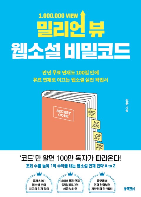 밀리언 뷰 웹소설 비밀코드 표지 이미지