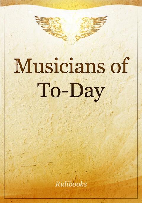 Musicians Of To-Day 표지 이미지