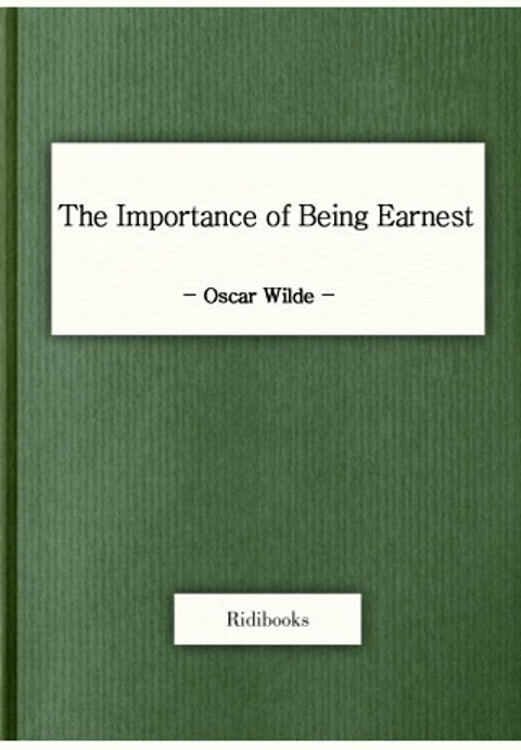The Importance of Being Earnest 표지 이미지