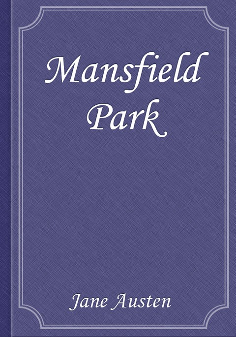 Mansfield Park 표지 이미지