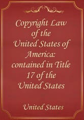Copyright Law of the United States of America: contained in Title 17 of the United States Code. 표지 이미지