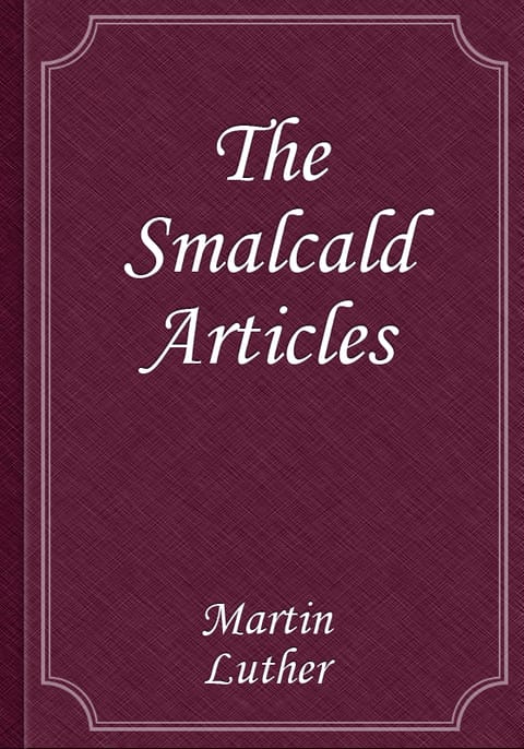 The Smalcald Articles 표지 이미지