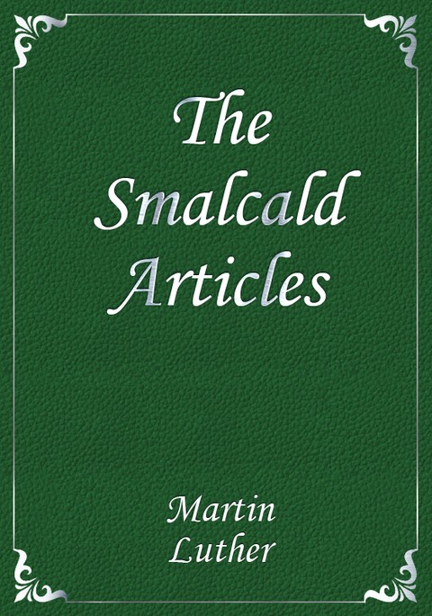 The Smalcald Articles 표지 이미지