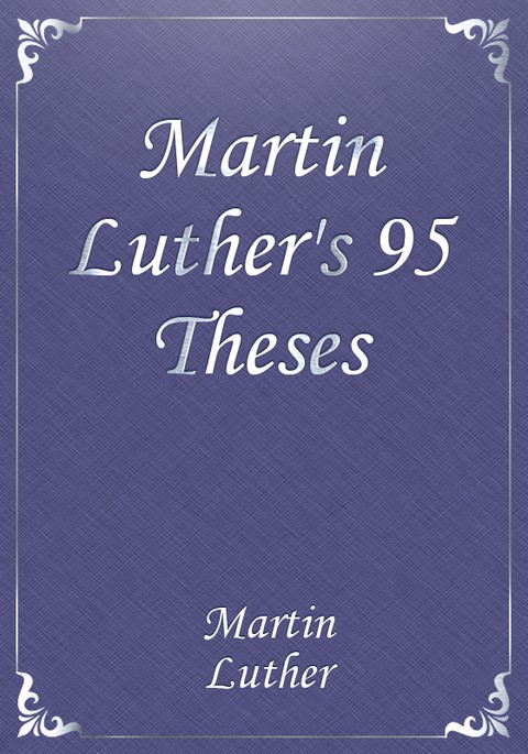 Martin Luther's 95 Theses 표지 이미지