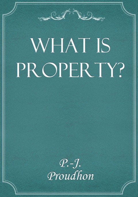 What is Property? 표지 이미지