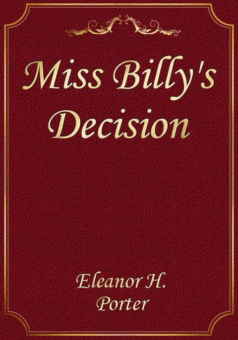 Miss Billy's Decision 표지 이미지