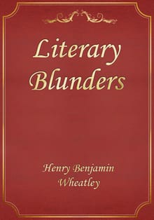 Literary Blunders