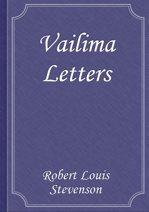 Vailima Letters 표지 이미지