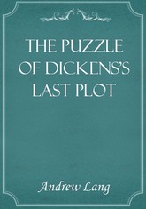The Puzzle of Dickens's Last Plot 표지 이미지