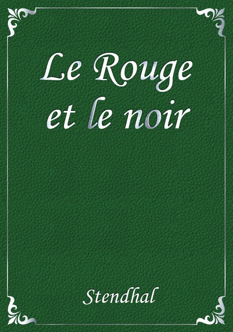 Le Rouge et le noir 표지 이미지