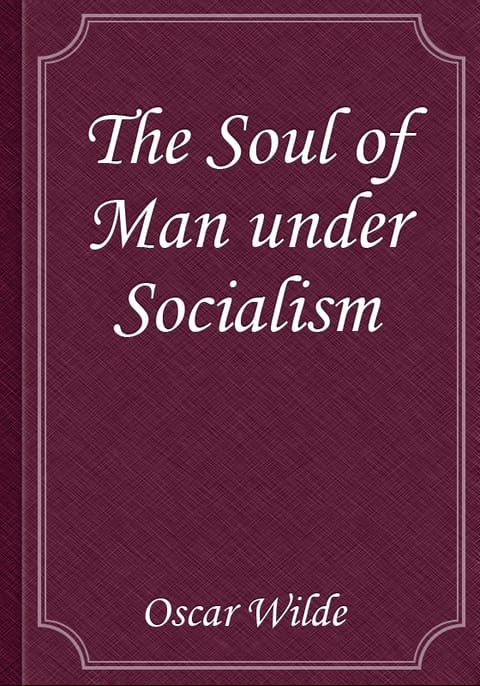 The Soul of Man under Socialism 표지 이미지