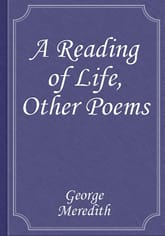 A Reading of Life, Other Poems 표지 이미지