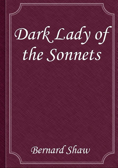 Dark Lady of the Sonnets 표지 이미지