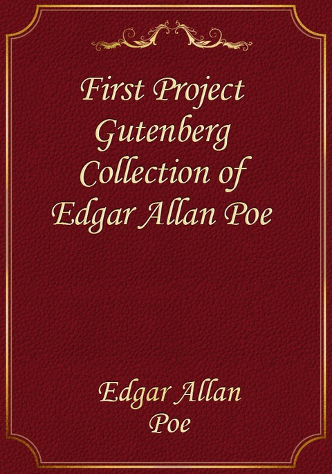 First Project Gutenberg Collection of Edgar Allan Poe 표지 이미지