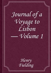Journal of a Voyage to Lisbon — Volume 1 표지 이미지