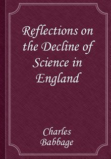 Reflections on the Decline of Science in England