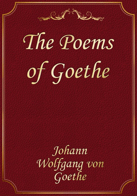 The Poems of Goethe 표지 이미지