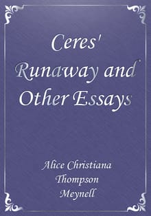 Ceres' Runaway and Other Essays