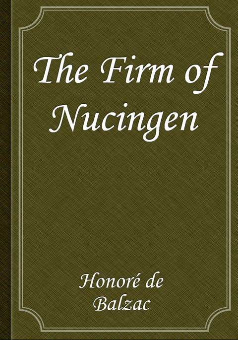 The Firm of Nucingen 표지 이미지