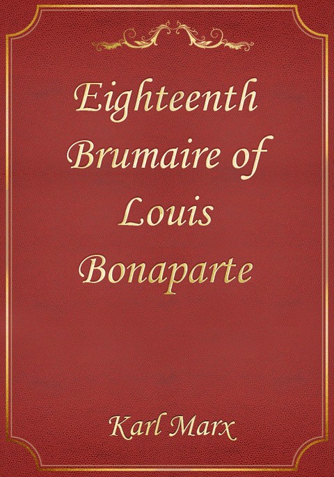 Eighteenth Brumaire of Louis Bonaparte 표지 이미지