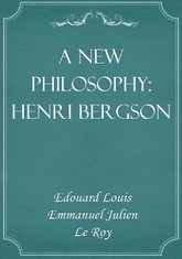 A New Philosophy: Henri Bergson 표지 이미지