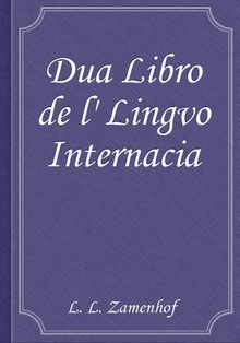 Dua Libro de l' Lingvo Internacia