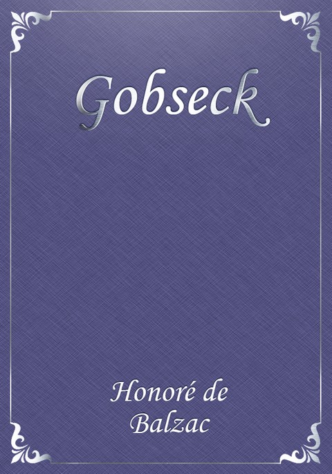 Gobseck 표지 이미지