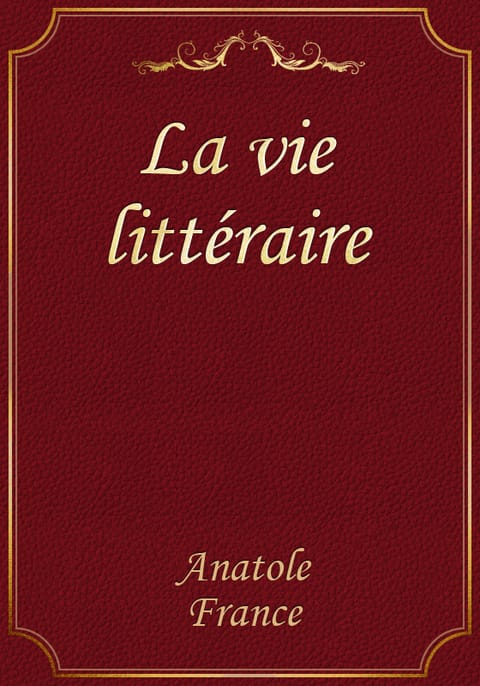 La vie littéraire 표지 이미지