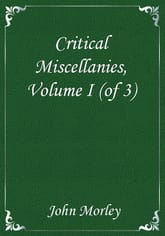 Critical Miscellanies, Volume I (of 3) 표지 이미지