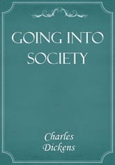 Going into Society 표지 이미지