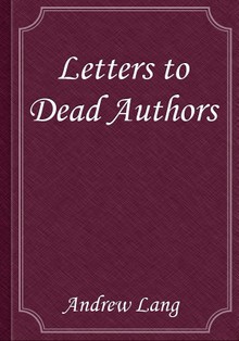 Letters to Dead Authors