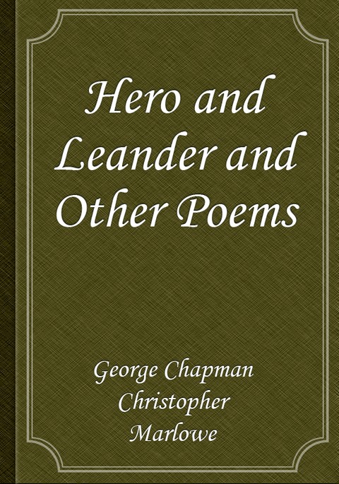 Hero and Leander and Other Poems 표지 이미지