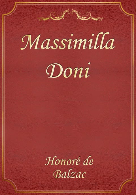 Massimilla Doni 표지 이미지