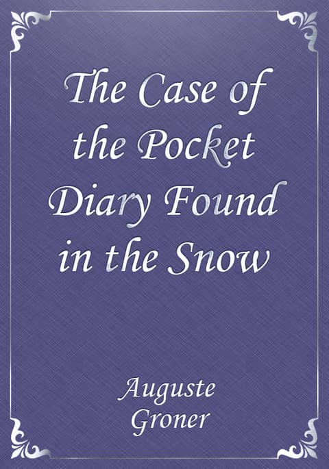 The Case of the Pocket Diary Found in the Snow 표지 이미지