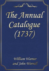 The Annual Catalogue (1737) 표지 이미지