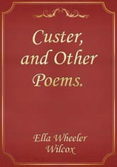 Custer, and Other Poems. 표지 이미지