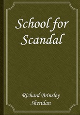 School for Scandal 표지 이미지