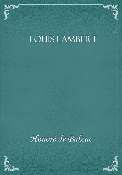 Louis Lambert 표지 이미지