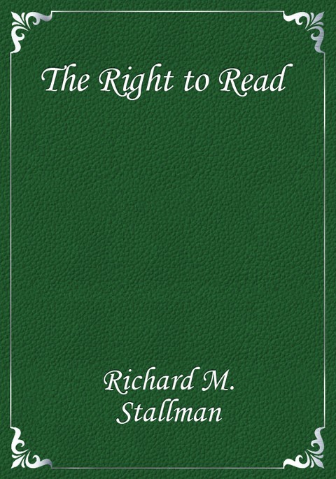 The Right to Read 표지 이미지