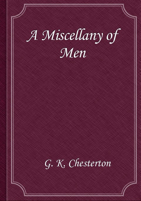 A Miscellany of Men 표지 이미지