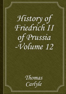History of Friedrich II of Prussia -Volume 12