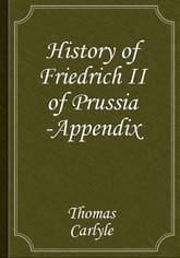 History of Friedrich II of Prussia -Appendix 표지 이미지
