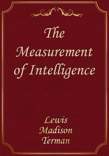 The Measurement of Intelligence