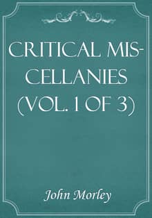Critical Miscellanies (Vol. 1 of 3)