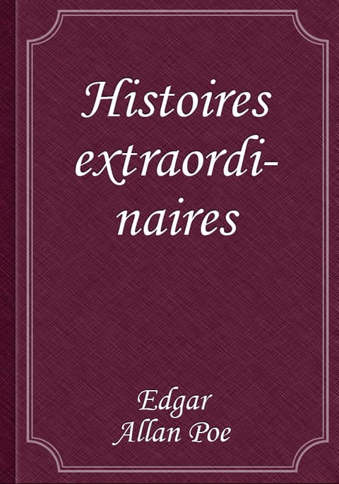 Histoires extraordinaires 표지 이미지