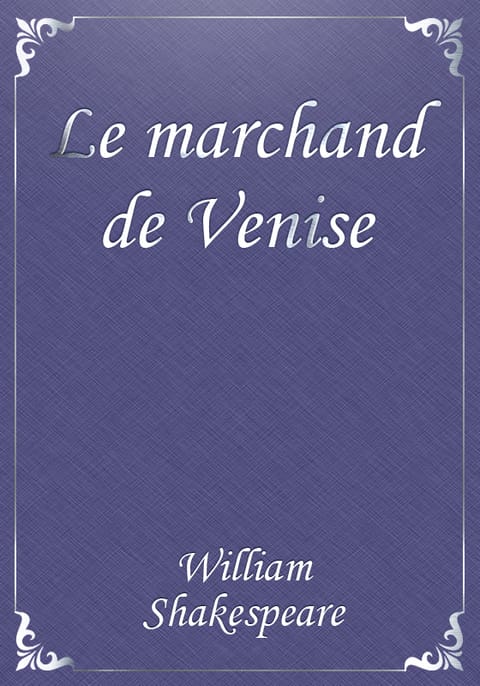 Le marchand de Venise 표지 이미지